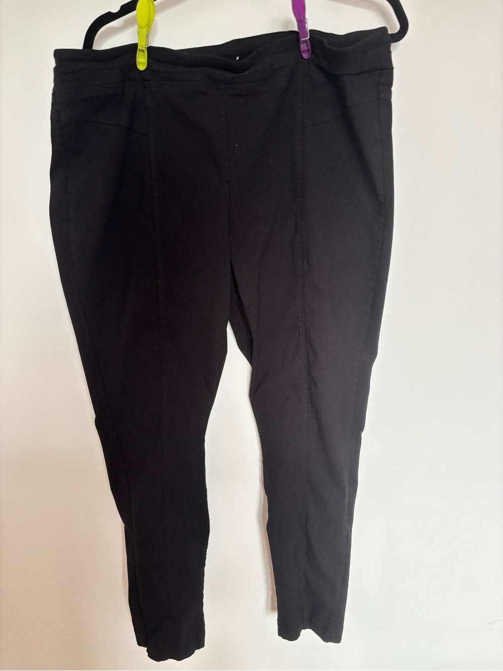 Addition Elle Black Stretch Ponte Slim Pants